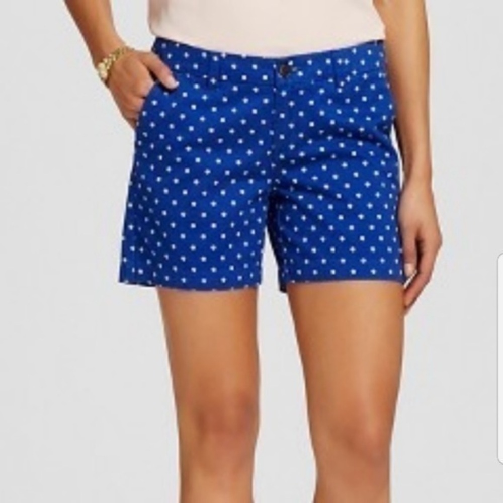 Merona blue polkadot shorts size 10